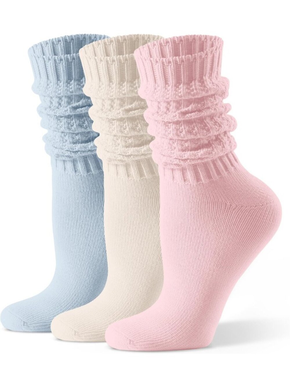 Cozy Slouch Crew Socks for Women - Soft, Warm, Stylish & Comfortable Footwear